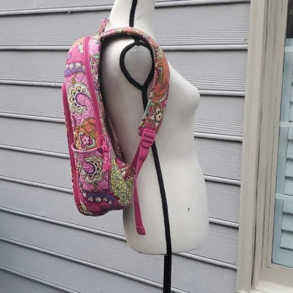 Vera Bradley Pink Swirls Laptop Backpack - Picture 2 of 15